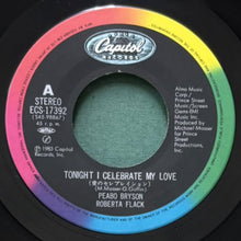 画像をギャラリービューアに読み込む, PEABO BRYSON & ROBERTA FLACK / TONIGHT, I CELEBRATE MY LOVE/BORN TO LOVE