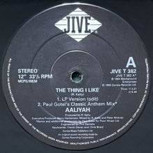 画像をギャラリービューアに読み込む, AALIYAH / THE THING I LIKE