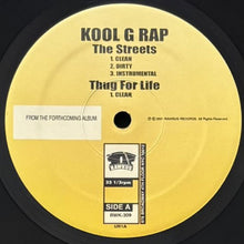 画像をギャラリービューアに読み込む, KOOL G RAP / THE STREETS/FIRST NIGGA (REMIX)/THUG FOR LIFE
