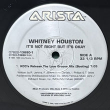 画像をギャラリービューアに読み込む, WHITNEY HOUSTON / IT'S NOT RIGHT BUT IT'S OKAY