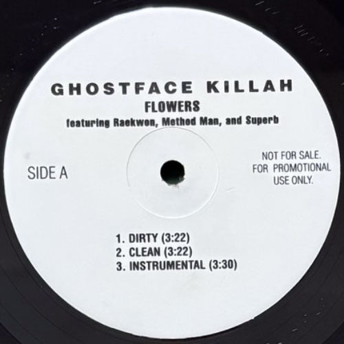 【limited500】Ghostface Killah レコード 7inch GHOSTFACE KILLAH / FLOWERS/THE WATCH – VINYL CHAMBER
