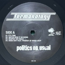 画像をギャラリービューアに読み込む, TERMANOLOGY / POLITICS AS USUAL