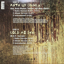 画像をギャラリービューアに読み込む, M.O.P. / ANTE UP (REMIX)/COLD AS ICE