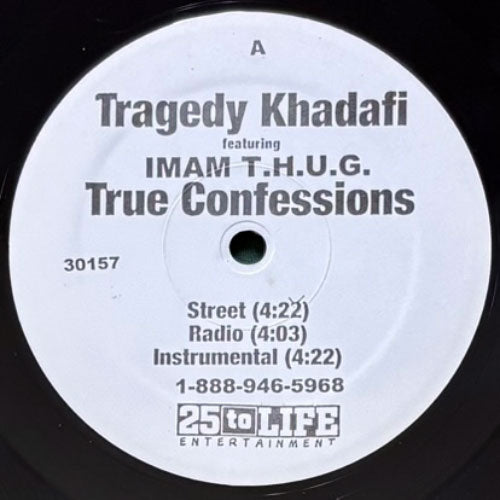 TRAGEDY KHADAFI / TRUE CONFESSIONS/THUG PARADISE – VINYL CHAMBER