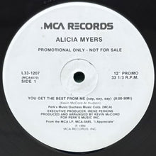 画像をギャラリービューアに読み込む, ALICIA MYERS / YOU GET THE BEST FROM ME/I WANT TO THANK YOU