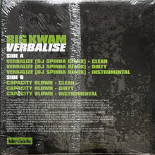 画像をギャラリービューアに読み込む, BIG KWAM / VERBALISE/CAPACITY BLOWN
