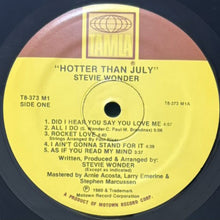 画像をギャラリービューアに読み込む, STEVIE WONDER / HOTTER THAN JULY