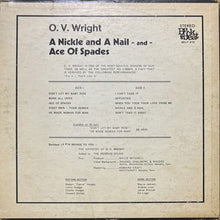 画像をギャラリービューアに読み込む, O.V. WRIGHT / A NICKLE AND A NAIL AND ACE OF SPADES