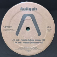 画像をギャラリービューアに読み込む, AALIYAH / WE NEED A RESOLUTION