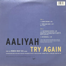 画像をギャラリービューアに読み込む, AALIYAH / TRY AGAIN