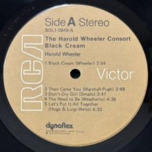 画像をギャラリービューアに読み込む, HAROLD WHEELER CONSORT / BLACK CREAM
