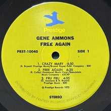 画像をギャラリービューアに読み込む, GENE AMMONS / FREE AGAIN