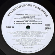 画像をギャラリービューアに読み込む, POOR RIGHTEOUS TEACHERS / WORD IZ LIFE/DREADFUL DAY