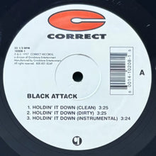 画像をギャラリービューアに読み込む, BLACK ATTACK / HOLDIN' IT DOWN/VERBAL ATTACK