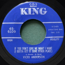 画像をギャラリービューアに読み込む, VICKI ANDERSON / TEARS OF JOY/IF YOU DON'T GIVE ME WHAT I WANT (I GOTTA GET IT SOME OTHER PLACE)
