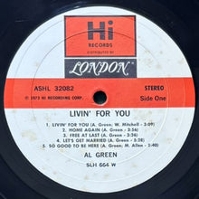 画像をギャラリービューアに読み込む, AL GREEN / LIVIN' FOR YOU