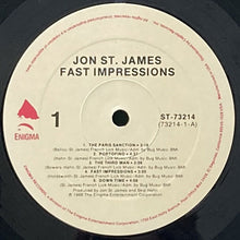 画像をギャラリービューアに読み込む, JON ST. JAMES / FAST IMPRESSIONS