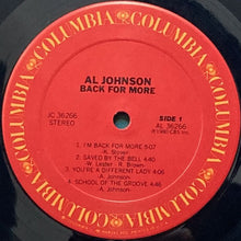 画像をギャラリービューアに読み込む, AL JOHNSON / BACK FOR MORE