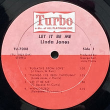 画像をギャラリービューアに読み込む, LINDA JONES / LET IT BE ME