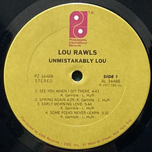 画像をギャラリービューアに読み込む, LOU RAWLS / UNMISTAKABLY YOU