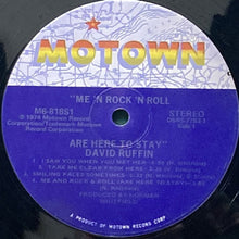 画像をギャラリービューアに読み込む, DAVID RUFFIN / ME 'N ROCK 'N ROLL ARE HERE TO STAY