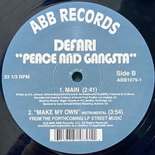 画像をギャラリービューアに読み込む, DEFARI / MAKE MY OWN/PEACE AND GANGSTA