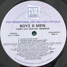 画像をギャラリービューアに読み込む, BOYZ II MEN / CAN'T LET HER GO (REMIXES)