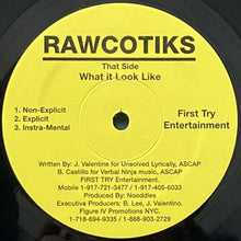 画像をギャラリービューアに読み込む, RAWCOTIKS / GOING ALL OUT/WHAT IT LOOK LIKE