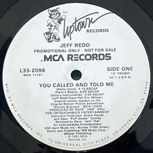 画像をギャラリービューアに読み込む, JEFF REDD / YOU CALLED & TOLD ME