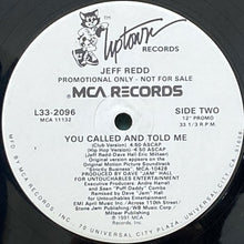 画像をギャラリービューアに読み込む, JEFF REDD / YOU CALLED & TOLD ME