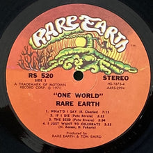 画像をギャラリービューアに読み込む, RARE EARTH / ONE WORLD