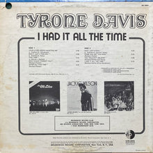 画像をギャラリービューアに読み込む, TYRONE DAVIS / I HAD IT ALL THE TIME
