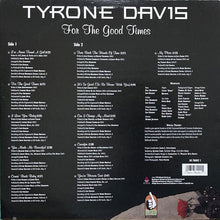 画像をギャラリービューアに読み込む, TYRONE DAVIS / FOR THE GOOD TIMES