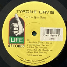 画像をギャラリービューアに読み込む, TYRONE DAVIS / FOR THE GOOD TIMES