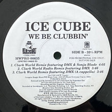 画像をギャラリービューアに読み込む, ICE CUBE / WE BE CLUBBIN'