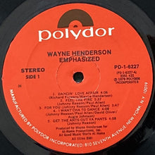 画像をギャラリービューアに読み込む, WAYNE HENDERSON / EMPHASIZED