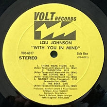 画像をギャラリービューアに読み込む, LOU JOHNSON / WITH YOU IN MIND