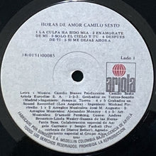 画像をギャラリービューアに読み込む, CAMILO SESTO / HORAS DE AMOR