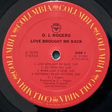 画像をギャラリービューアに読み込む, D. J. ROGERS / LOVE BROUGHT ME BACK