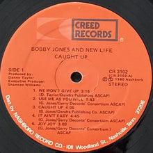 画像をギャラリービューアに読み込む, BOBBY JONES AND NEW LIFE / CAUGHT UP