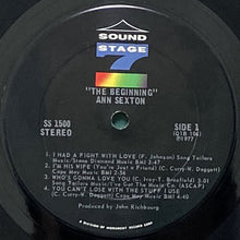 画像をギャラリービューアに読み込む, ANN SEXTON / THE BEGINNING