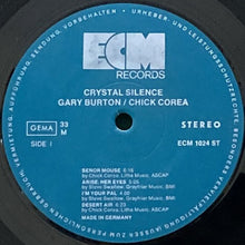 画像をギャラリービューアに読み込む, GARY BURTON/CHICK COREA / CRYSTAL SILENCE