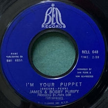 画像をギャラリービューアに読み込む, JAMES & BOBBY PURIFY / I'M YOUR PUPPET/SO MANY REASONS