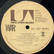 画像をギャラリービューアに読み込む, WAR / ALL DAY MUSIC