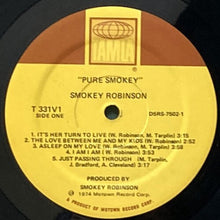 画像をギャラリービューアに読み込む, SMOKEY ROBINSON / PURE SMOKEY