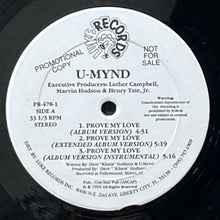 画像をギャラリービューアに読み込む, U-MYND / PROVE MY LOVE/DO IT LIKE THAT