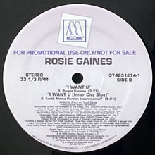 画像をギャラリービューアに読み込む, ROSIE GAINES / I WANT U (INNER CITY BLUE)