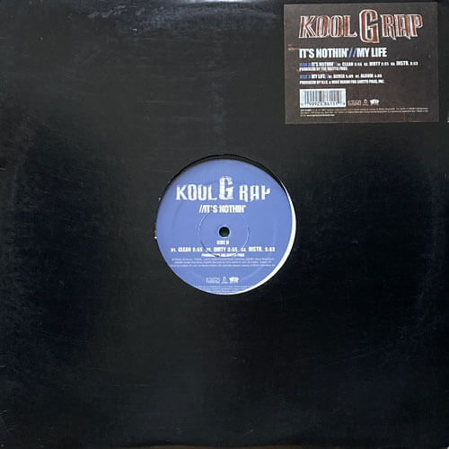 KOOL G RAP / IT'S NOTHIN'/MY LIFE – VINYL CHAMBER