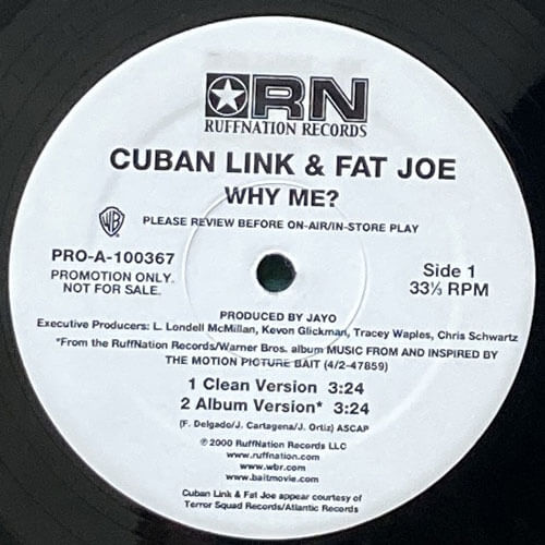 CUBAN LINK & FAT JOE / WHY ME? – VINYL CHAMBER
