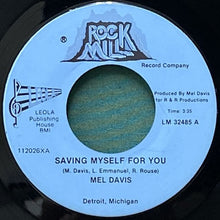 画像をギャラリービューアに読み込む, MEL DAVIS / SAVING MYSELF FOR YOU/WACKY WORLD